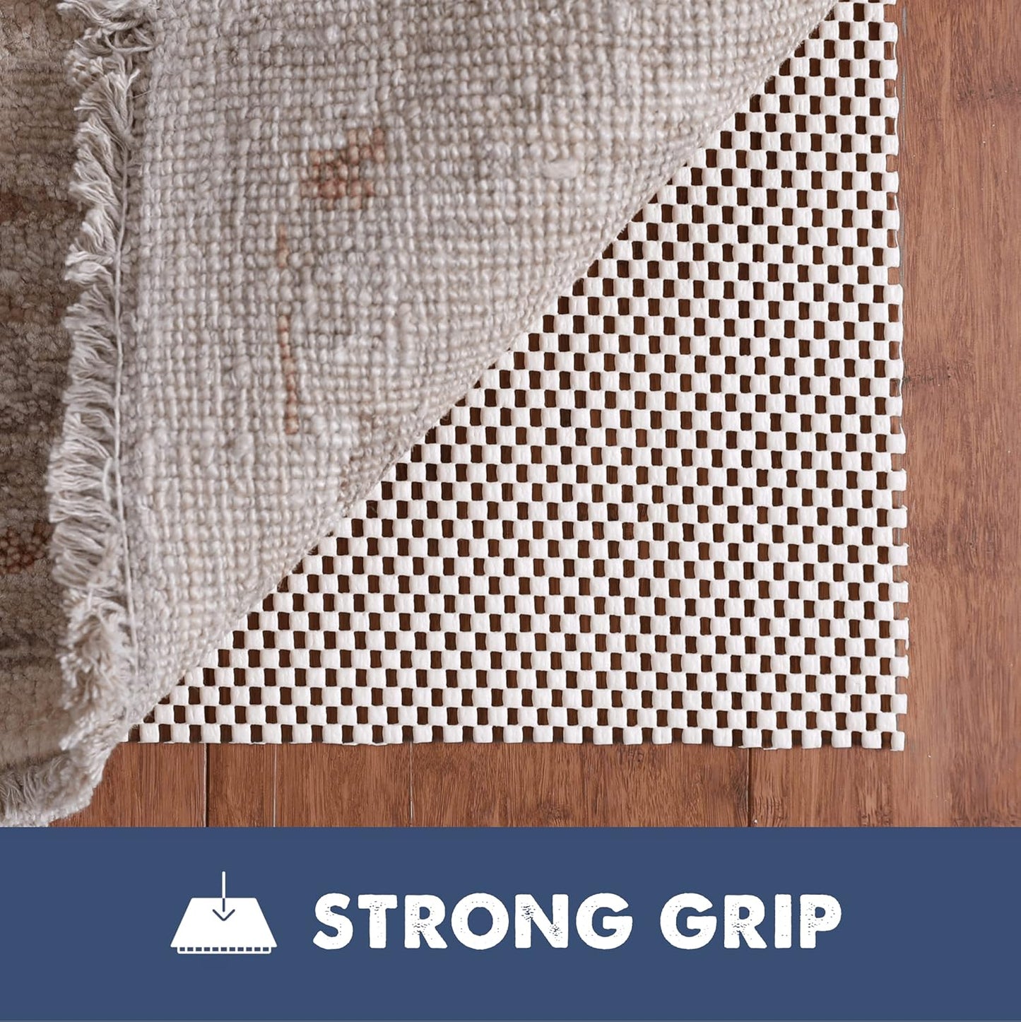 Slip-Stop Super Grip Outdoor Non-Slip Rug Pad, USA-Made Gripper Prevents Sliding for Outdoor Rugs, 2 x 4 ft