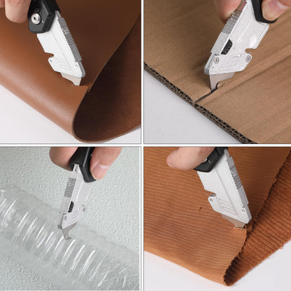 Bates- Utility Knife Blades with Hook Edge, 60 Pack, Carbon Steel, Silver, Replacement Blades for Box Cutter, Utility Knife Refills