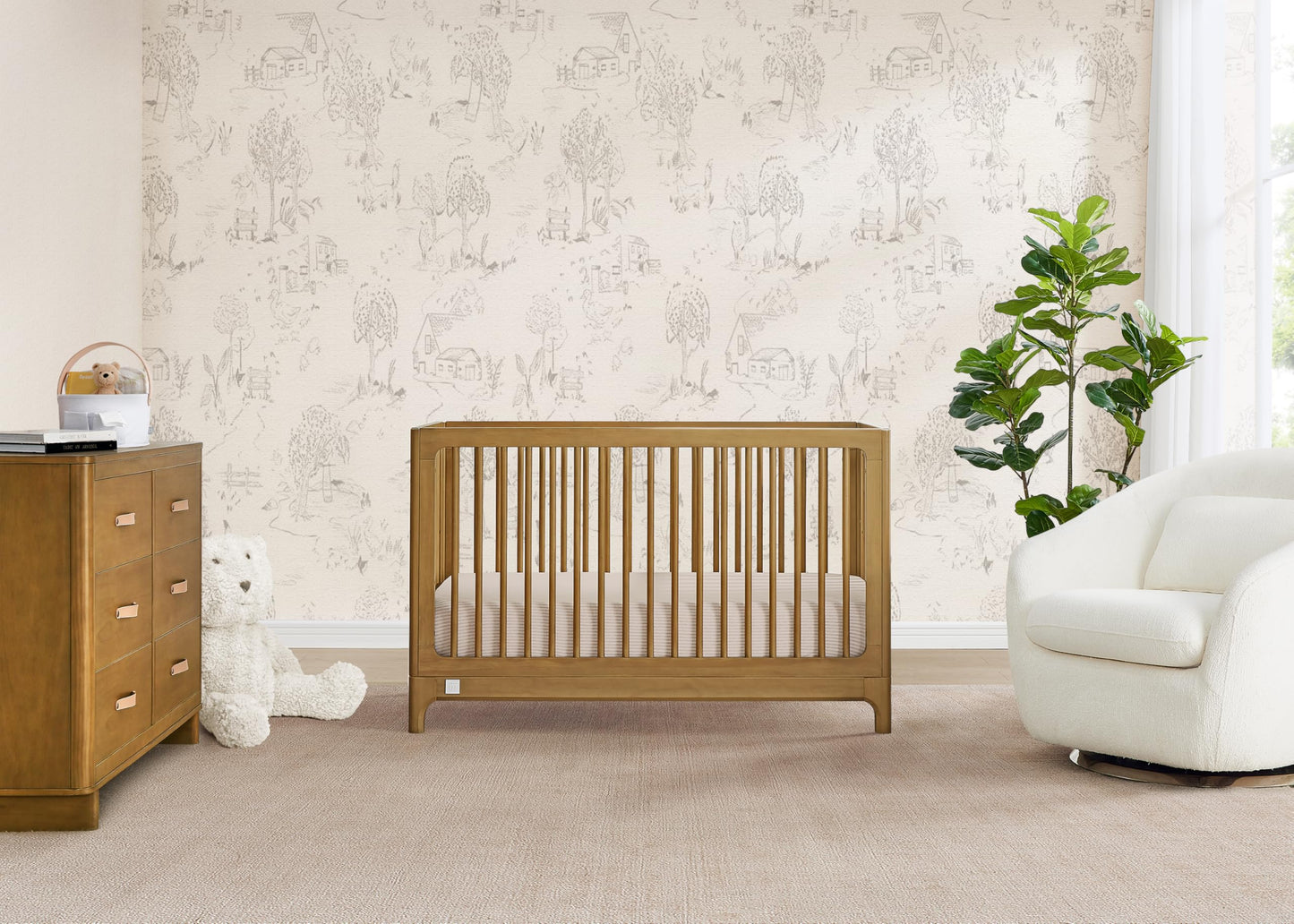 babyGap Wren 4-in-1 Convertible Crib by Delta Children - Greenguard Gold Certified, Acorn