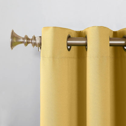 Sun Zero Barrow Single Panel Energy Efficient Grommet Curtain