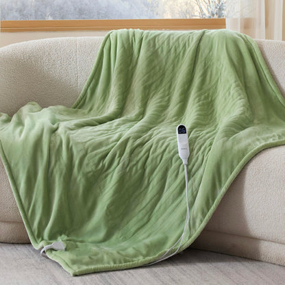 Bedsure Electric Blanket King Size - Dual Control Heated Blanket King Size, Fast Heating with 10 Time Settings & 10 Heat Settings, Warm Gift for Grandma (100x90 inches, Grey)