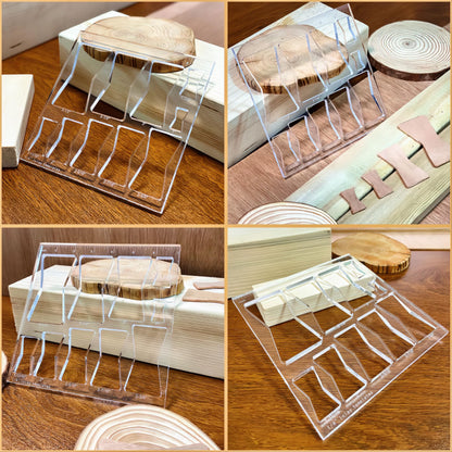 10 in 1 Router Templates for Woodworking,Butterfly Inlay Template,Wood Bowtie Router Templates Jig Bowtie Inlay Kit for Precise,Cuts Butterfly Inlay Template Decorative