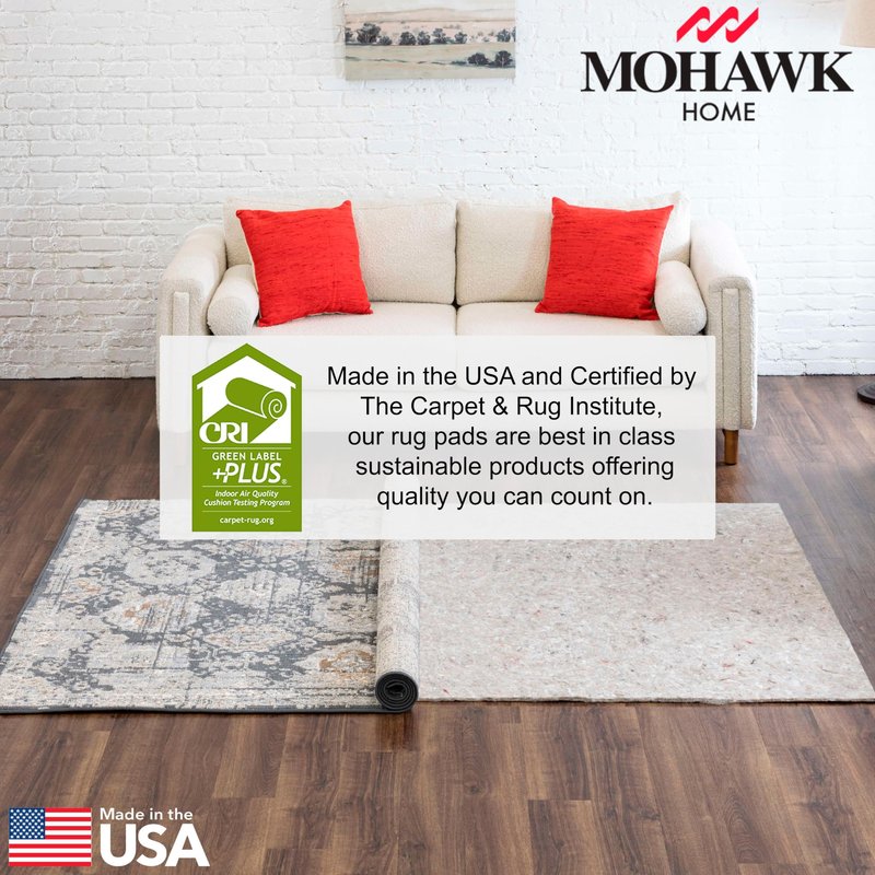Mohawk Home Felt Rug Pad 8' x 10' - 1/2 Inch Thick Cushion for Area Rugs, Protective Underlay for Hardwood Floors, Comfort and Insulation – Felt Only Pad