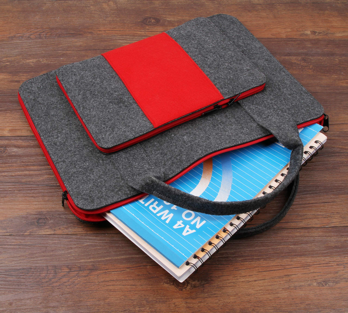 Felt Case Painting Carrying Laptop Case Shockproof Storage Led Light Pad Bag 14.5 x 10.75 Inch Painting Board Leaf Look Weeding Light Box Tools Accessories (For Small Size Light Pad)