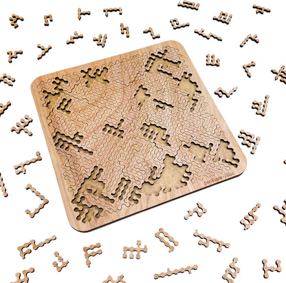 200 11.3" 11.3 Mind Bending Wooden Jigsaw Puzzle | Difficult Puzzles for Adults | Pieces | x
