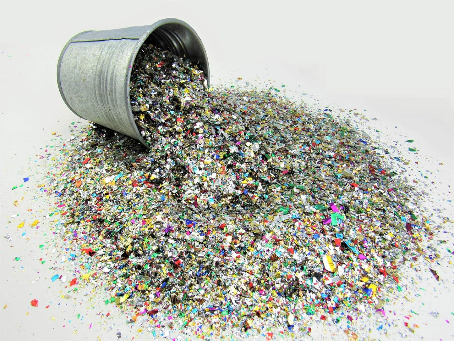 Jumbo Mylar Rainbow Foil Confetti - Glittering Metallic Confetti for New Year's, Birthdays, Weddings (300 Grams)