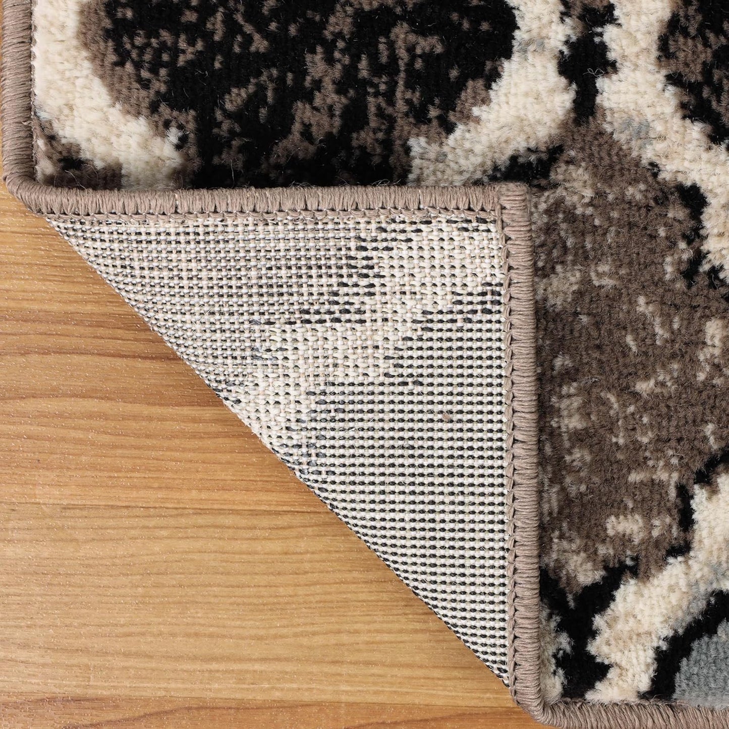 5' 5' Superior Indoor Large Area Rug, Jute Backed, Perfect for Living/Dining Room, Bedroom, Office, Kitchen, Entryway