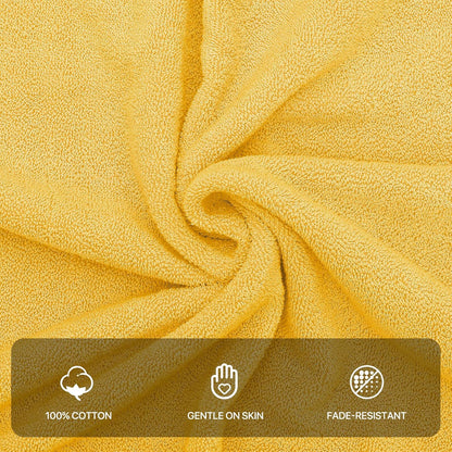12-Piece 100% Set MoNiBloom Cotton Face Wash Cloth for Bathroom Home Hotel Spa Gym Yoga Shower Highly Absorbent Ultra