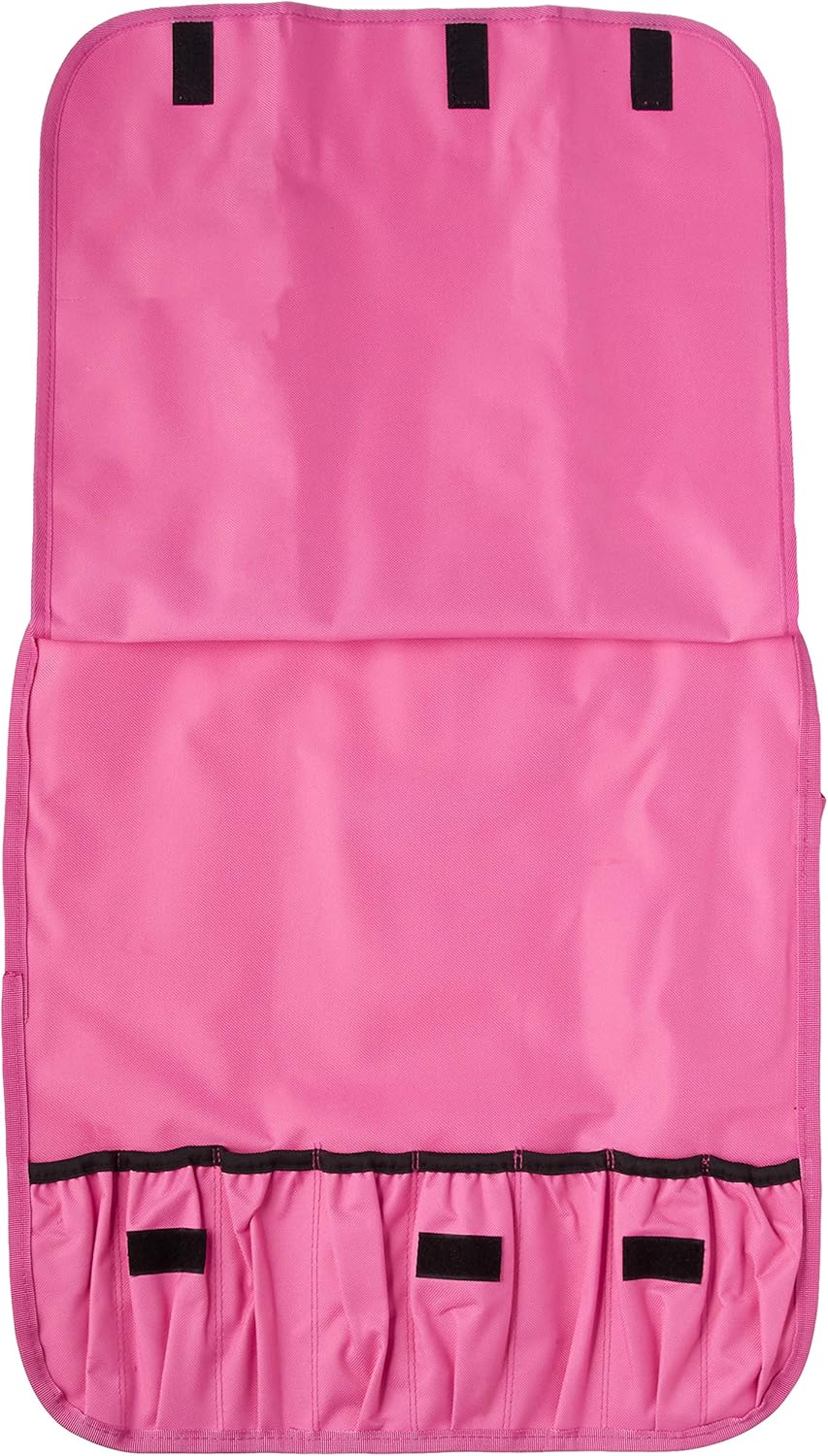 Mercer Culinary 7-Pocket Knife Roll Storage Bag in Pink