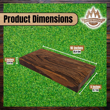 IECAP LLC Hardwood Desert Ironwood Scales, Exotic Wood Scales – Hardwood Lumber – Natural Wood for Woodworking, Woodturning, Carving - Diy Arts and Crafts – Turning Scales Kit - Size 10 x 5 x 1 Inches