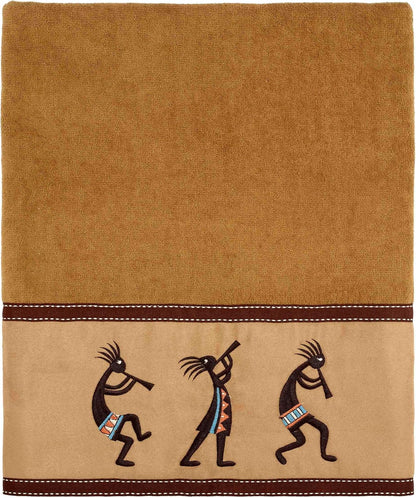 Avanti Linens Kokopelli Bath Towel, Nutmeg