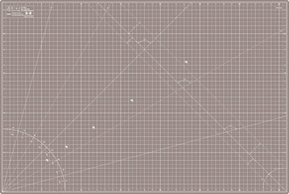 Elan Cutting Mat A1 Black & Taupe, Large Self Healing Cutting Mat 24 x 36 Inch, 5-Ply Craft Board Black, Hobby Board for Crafts 24x36 Inch