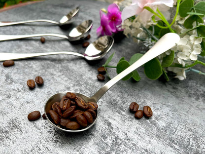 Long Handle Cupping Coffee Spoon, 6.1-inch Stainless Steel Demitasse Spoon for Dessert and Sugar