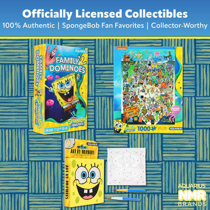 AQUARIUS SpongeBob SquarePants Fun Box 8x6 Inch - Official Nickelodeon Tin Storage Collectible Merchandise Gift for Kids, Teens and Adults