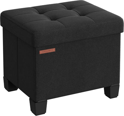 12.6 15.7 13.2 Inches 660 lb, ULSF012B01 SONGMICS Storage Ottoman, Small Ottoman Foot Rest with Legs, x x Foot Stool