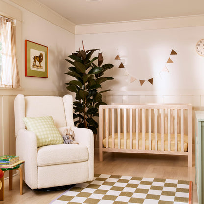 Carter’s by Davinci Colby 4-in-1 Convertible Crib - GREENGUARD Gold Certified Convertible Baby Crib to Toddler Bed, Daybed, Full-Size Bed - Wooden Baby Bed w/Four Adjustable Heights - Washed Natural