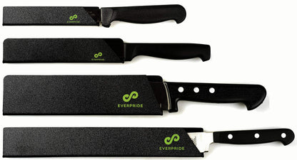 EVERPRIDE Chef Knife Sheath Set (4-Piece Set) Universal Blade Edge Cover Guards for Chef’s and Kitchen Knives – Durable, BPA-Free, Felt Lined, Sturdy ABS Plastic – Knives Not Included