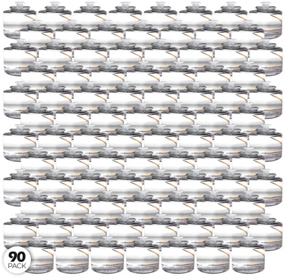 Hyoola Liquid Candles - 8 Hour Disposable Paraffin Tea Lights - 90 Pack for Restaurant Tables and Emergencies