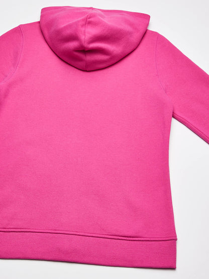 Nautica Girls' Big Fleece Full-Zip Hoodie Sweatshirt, Rose, 16