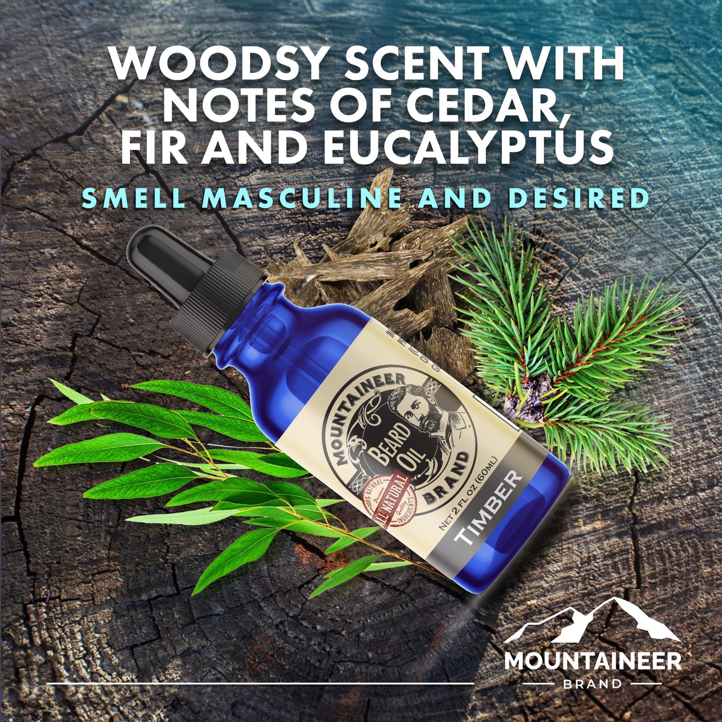 Mountaineer Brand Natural Beard Oil with Lime & Sage Scent | Made in West Virgina | Hydrates, Moisturises, Softens & Conditions for Beard Growth | Treats Dry Itchy Beards for Men | 2oz