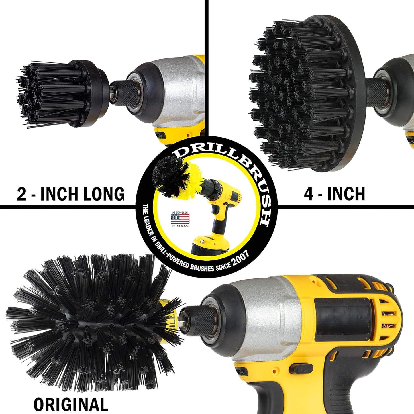 3 Set Safe Wire Brush Alternative - Ultra Stiff Nylon Bristle Scrubbing Brushes - Piece Grill Cleaning - Griddle