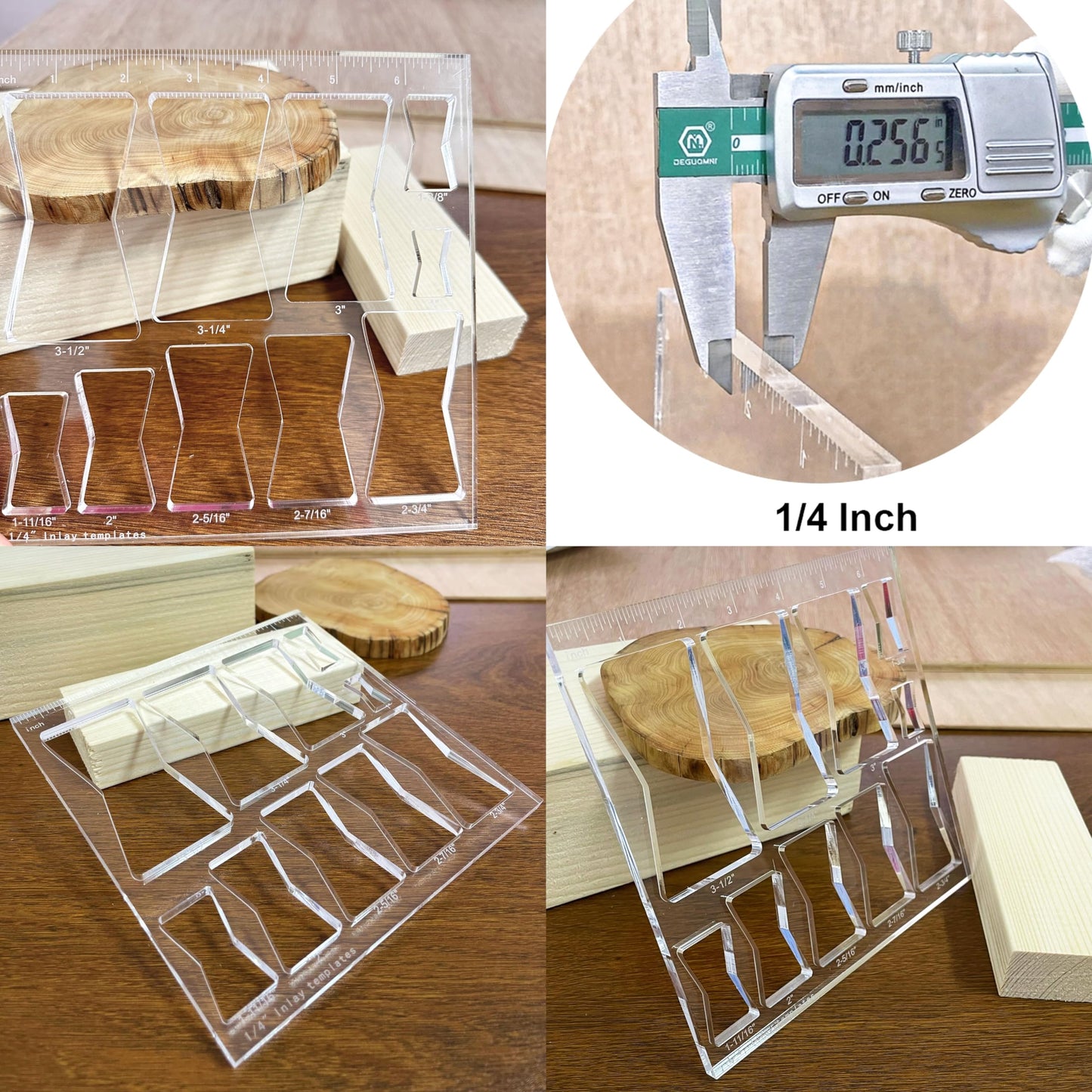 10 in 1 Router Templates for Woodworking,Butterfly Inlay Template,Wood Bowtie Router Templates Jig Bowtie Inlay Kit for Precise,Cuts Butterfly Inlay Template Decorative
