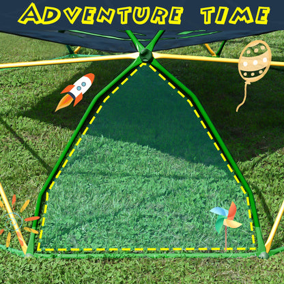 Virubi 12 FT Climbing Dome for Kids 3-10, Geometric Jungle Gym, Outdoor Play Equipment Supports 1000 lbs, Anti-Rust Easy Assembly