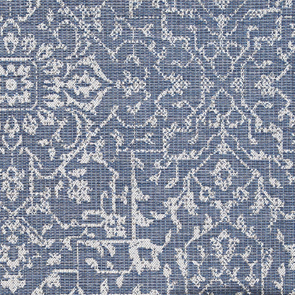 Couristan Monte Carlo Palmette Area Rug, 2' x 3'7", Indoor/Outdoor, Navy-Ivory