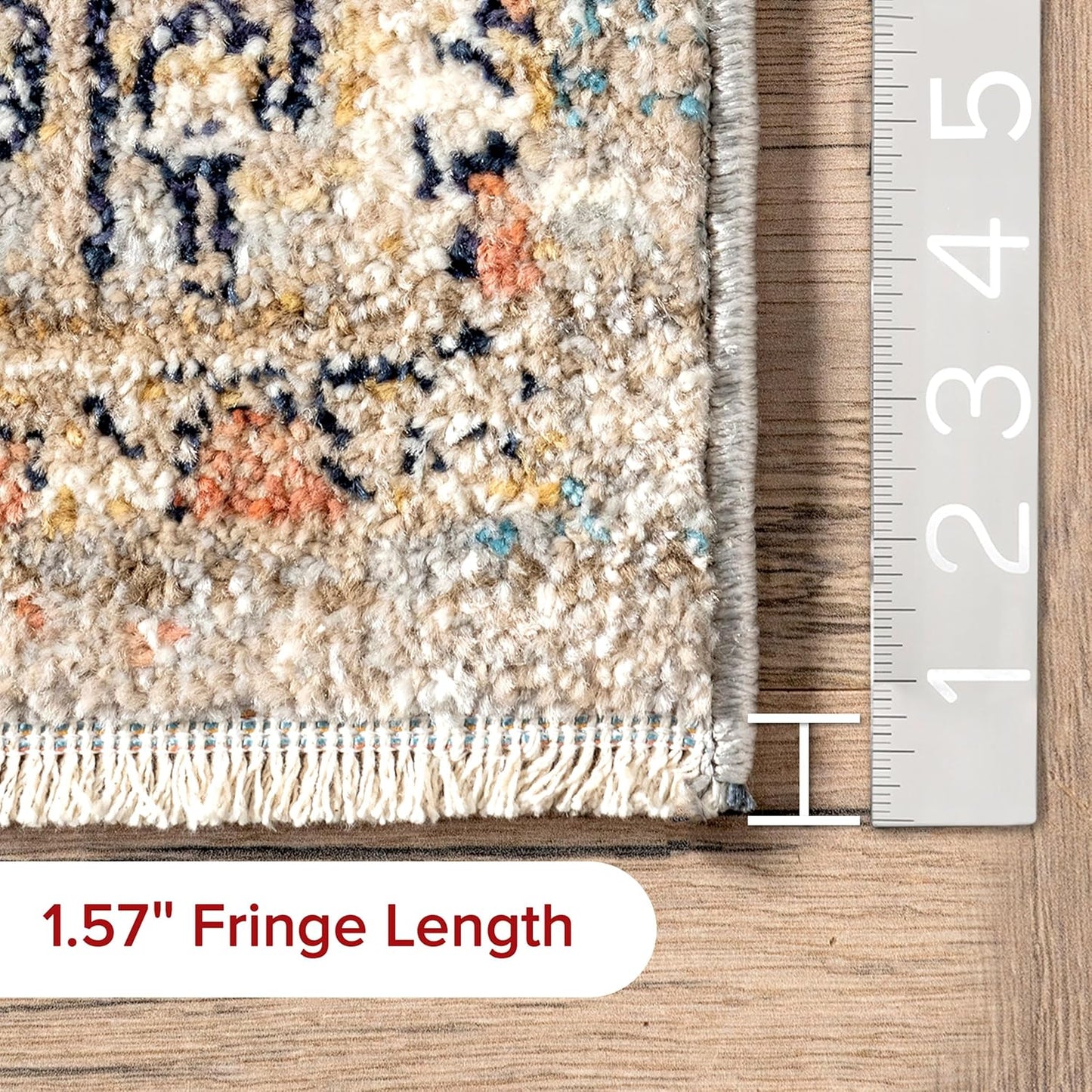 nuLOOM Marley Traditional Medallion Fringe Accent Rug, 3x5, Beige