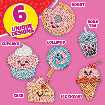 Sweet Treats 24 Pack 5D Diamond Painting Kits - Goodie Bag Party Favors for Kids Birthday Party & School Classroom Prizes - Animal Gem Craft Activity Kits- Party Favor Stuffer Gifts for Boys & Girls