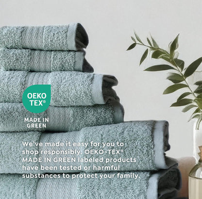 1888 8 Pack Set, Mills Premium Washcloth True Classics Premium Cotton Blend, Super Soft and Highly Absorbent Washcloths