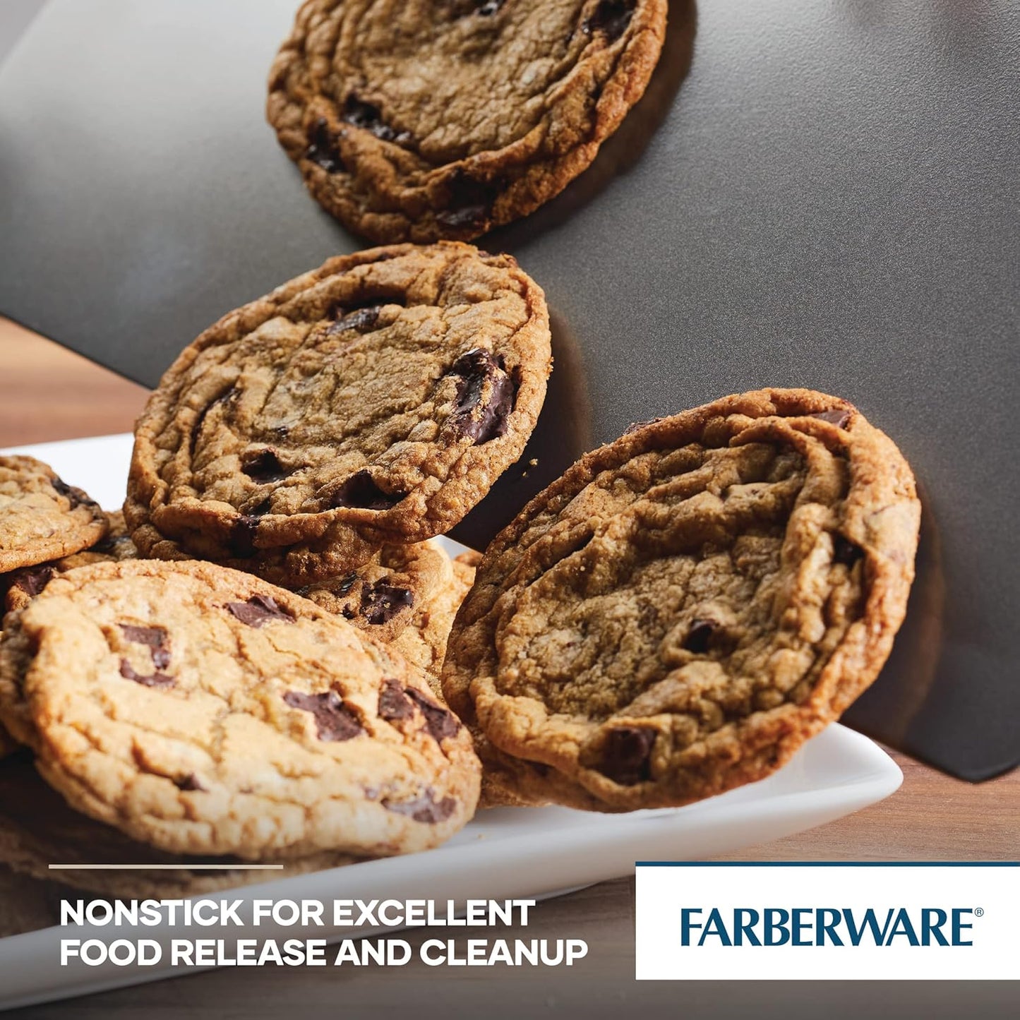 Farberware GoldenBake Nonstick Baking Pan with Lid, Rectangle, Insulated, 9 Inch x 13 Inch, Gray