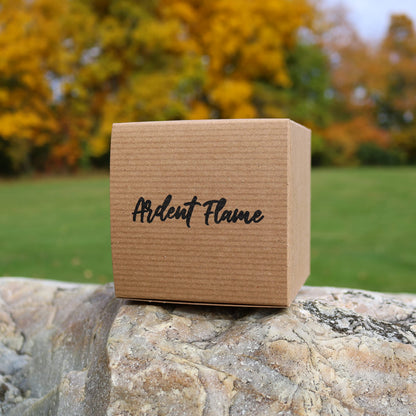Ardent Flame Candles | Cinnamon Apple Crisp | 100% Natural Soy Wax Candle for Home Decor | Highly Scented | Premium Fragrance | Handmade in Vermont, USA | 8 oz | Long Lasting | Gift for Women and Men