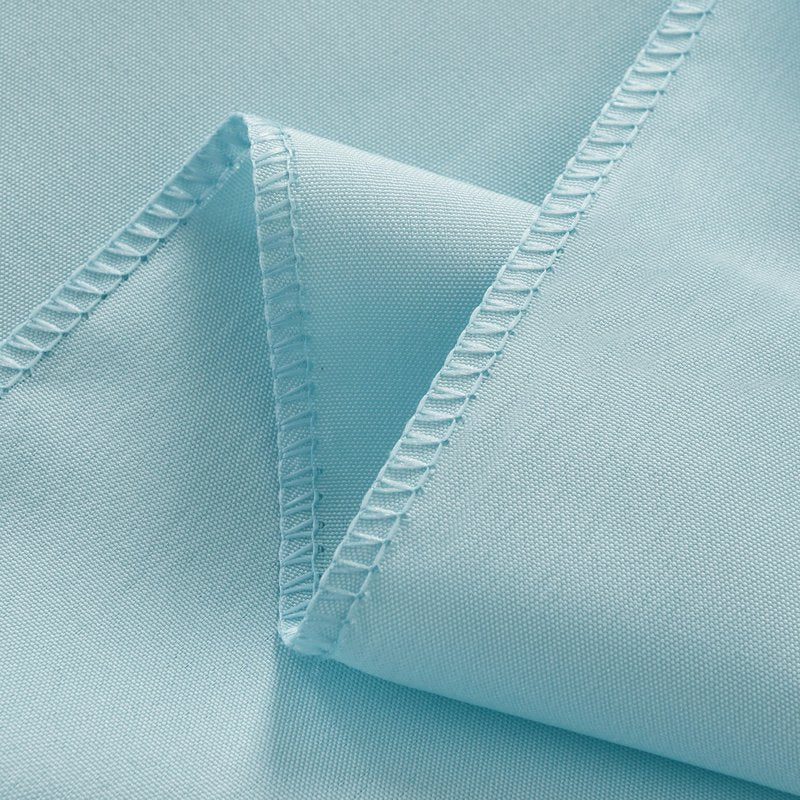 ZarzaaSik 6-Pack Round 90-inch Dusty Blue Table Cloths, Solid Stain and Wrinkle Resistant Circular Tablecloth, Premium Plain Weave Polyester Fabric Table Linen Covers for Hotel, Banquet