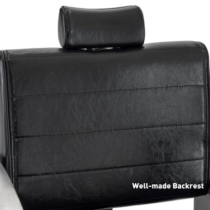 BarberPub Barber Chair for Barbershop,Reclining Salon Chair for Hair Stylist 9180 (Black)