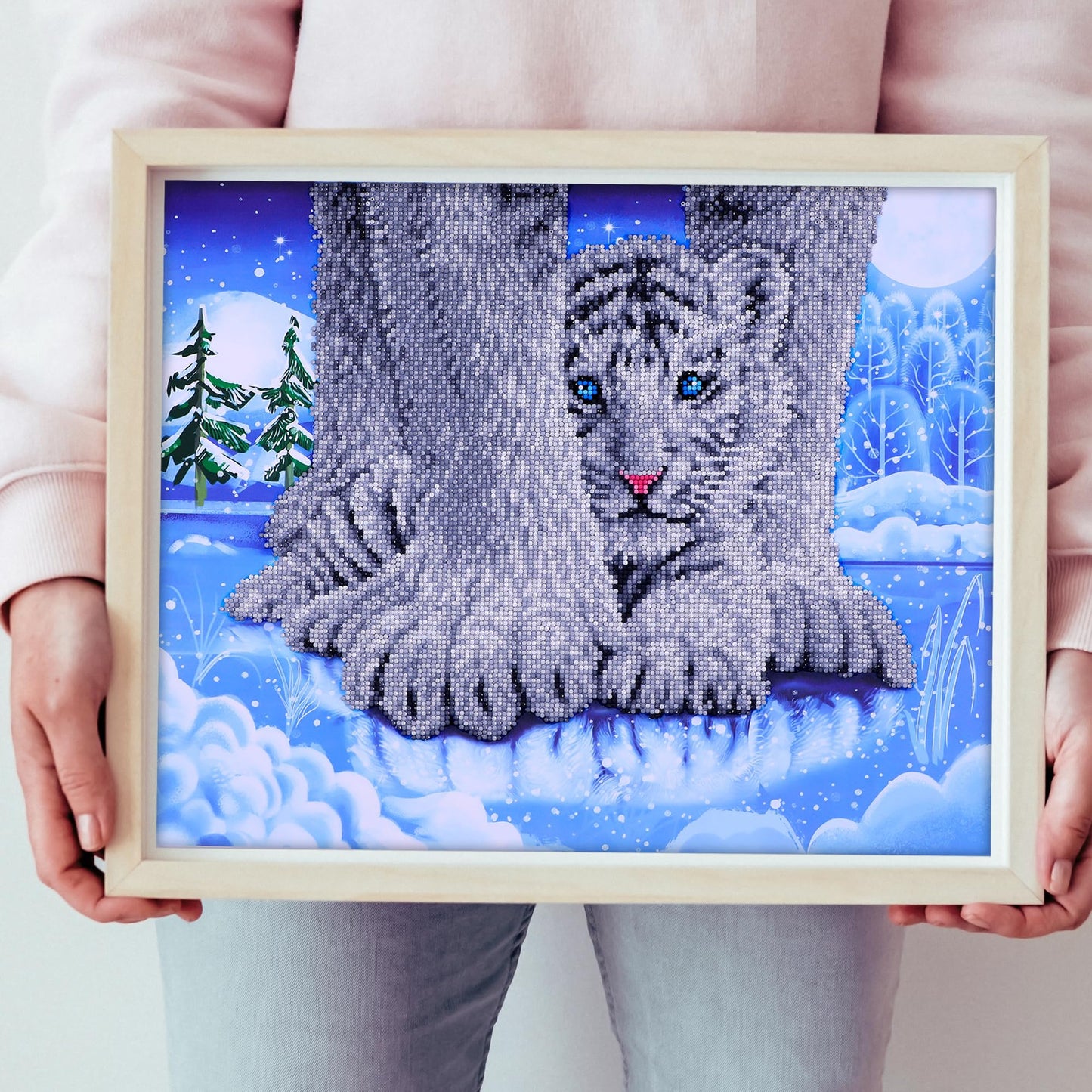 DIAMOND DOTZ at Home Hide N Seek Diamond Painting Kits for Adults - Diamond Art Kits a Relaxing Creative Craft Kit with Dotz Gems 19.7x15.7