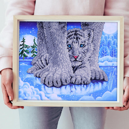 DIAMOND DOTZ at Home Hide N Seek Diamond Painting Kits for Adults - Diamond Art Kits a Relaxing Creative Craft Kit with Dotz Gems 19.7x15.7