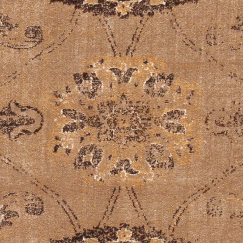 SAFAVIEH Vintage Collection Runner Rug - 2'2" x 8', Taupe, Oriental Distressed Viscose Design, Ideal for High Traffic Areas in Living Room, Bedroom (VTG117-1662)