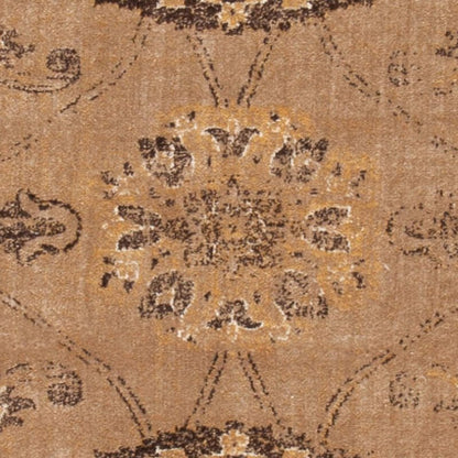 SAFAVIEH Vintage Collection Runner Rug - 2'2" x 8', Taupe, Oriental Distressed Viscose Design, Ideal for High Traffic Areas in Living Room, Bedroom (VTG117-1662)
