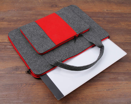 Felt Case Painting Carrying Laptop Case Shockproof Storage Led Light Pad Bag 14.5 x 10.75 Inch Painting Board Leaf Look Weeding Light Box Tools Accessories (For Small Size Light Pad)