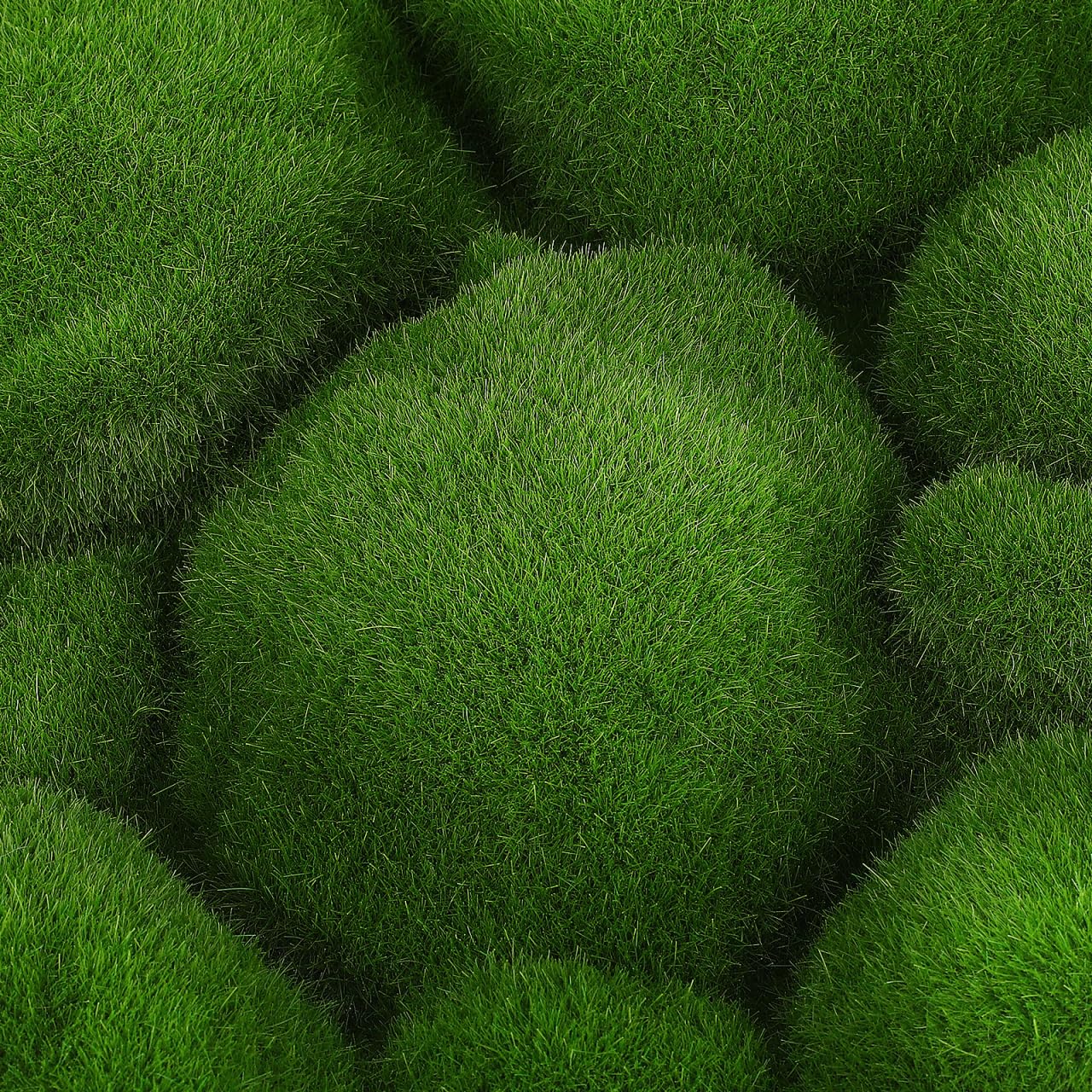 Baluue Artificial Moss Wall Panels 11.81 Inch Faux Green Wall Decor 2-Pack for Indoor Outdoor Landscape Plant Accent Easy Install Micro Moss Backdrop