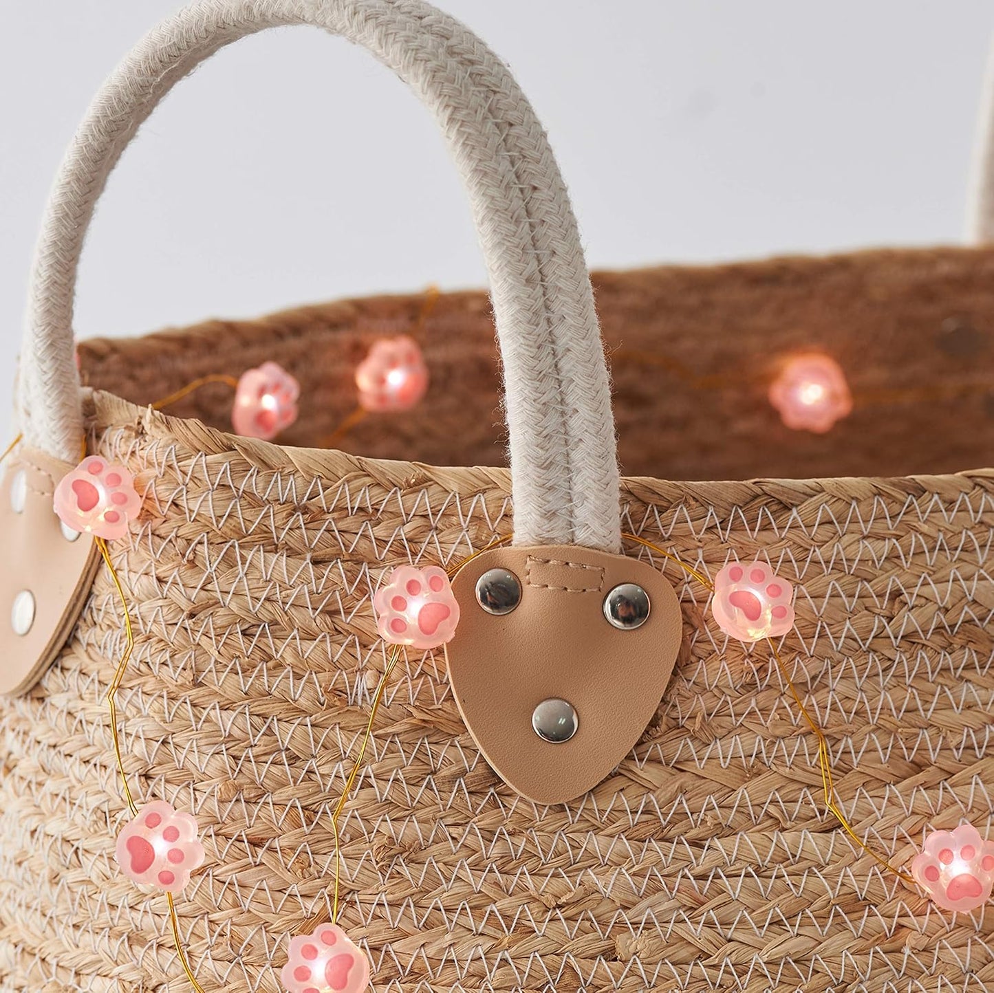 Christmas Fairy Lights Cat Paw String Lights - Cute Decorations for Cat Christmas Tree & Kids Bedroom