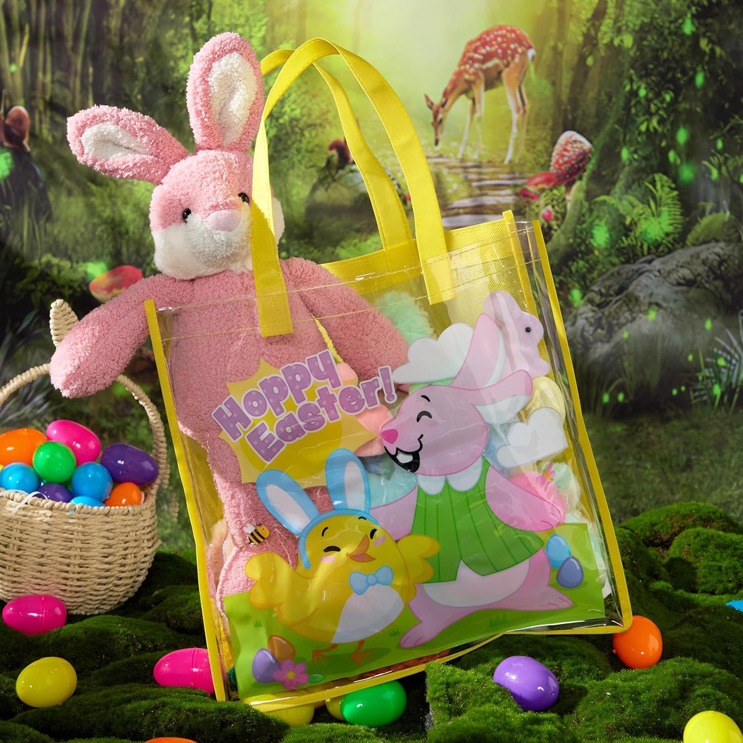6 13" 13" 4" 6 13" 13" 4", JOYIN Pcs Easter Party Favor Supplies Gift Bags For Kids, x x Big Size Non Woven Goodie