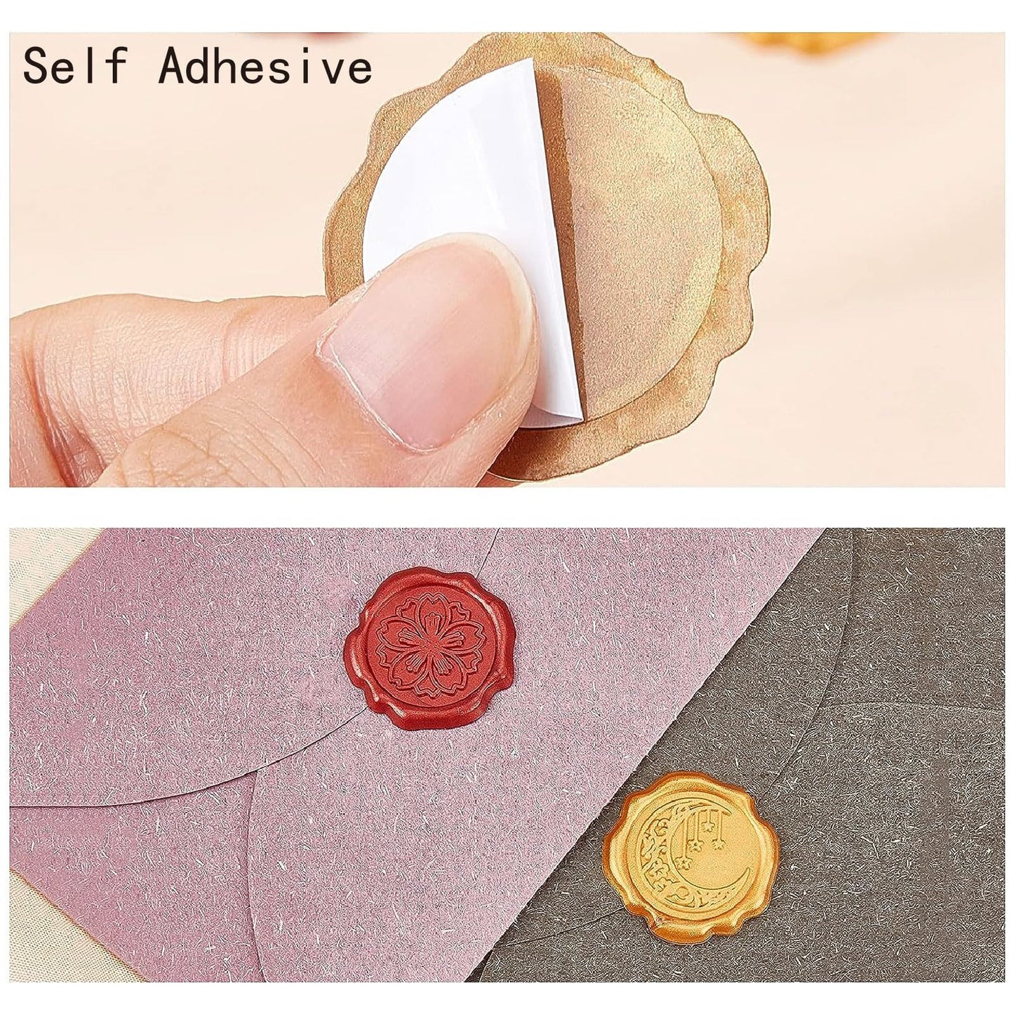 CRASPIRE 50pcs 1 Box Butterfly Wax Seal Stickers Silver Wedding Invitation Envelope Sealing Stickers Decoration Stickers Adhesive Envelope Decor for Christmas Gift Birthday Party Craft Scrapbook DIY