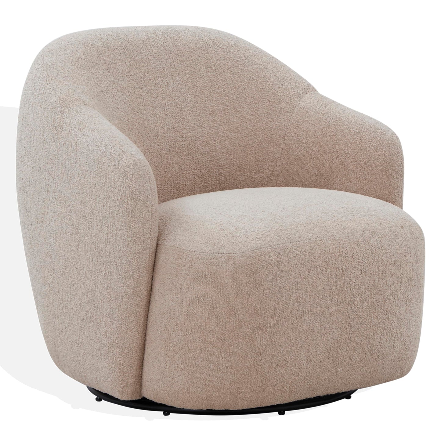 SAFAVIEH Couture Collection Peitra Oatmeal Boucle Accent Chair (Fully Assembled)