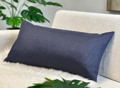 12x24 Inch 1 Aiking Home Imitation Burlap Lumbar Pillow Cover Vintage Faux Linen Rustic Natural Look, Piece Elegance