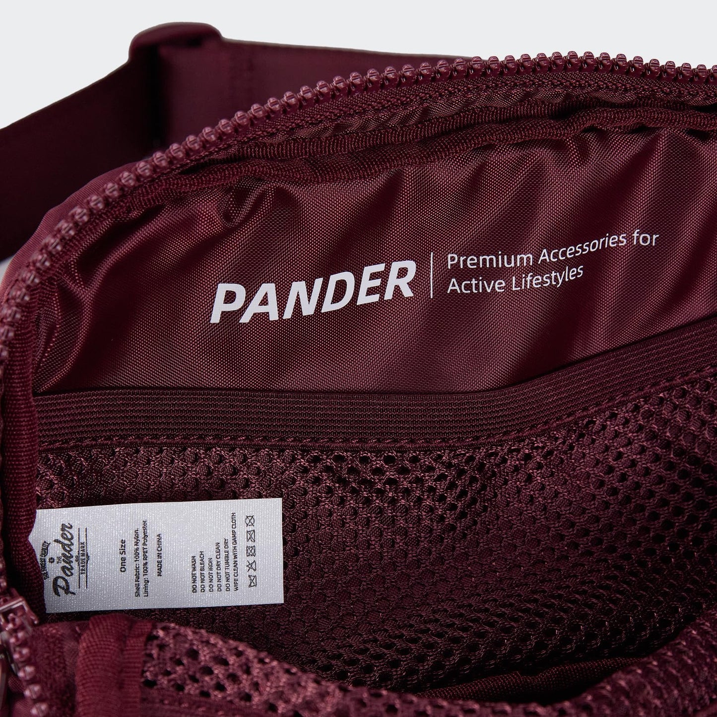 Pander Two Way Zipper Fanny Pack Nylon Everywhere Belt Bag for Women, Water Repellent Waist Packs, Crossbody Bags with Adjustable Strap (Black).