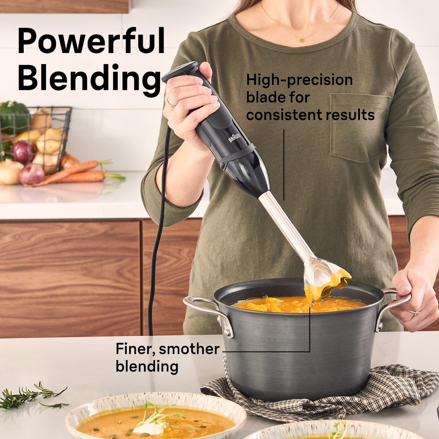 Braun MQ5025 Hand Blender Multiquick Vario, MQ5025, Black