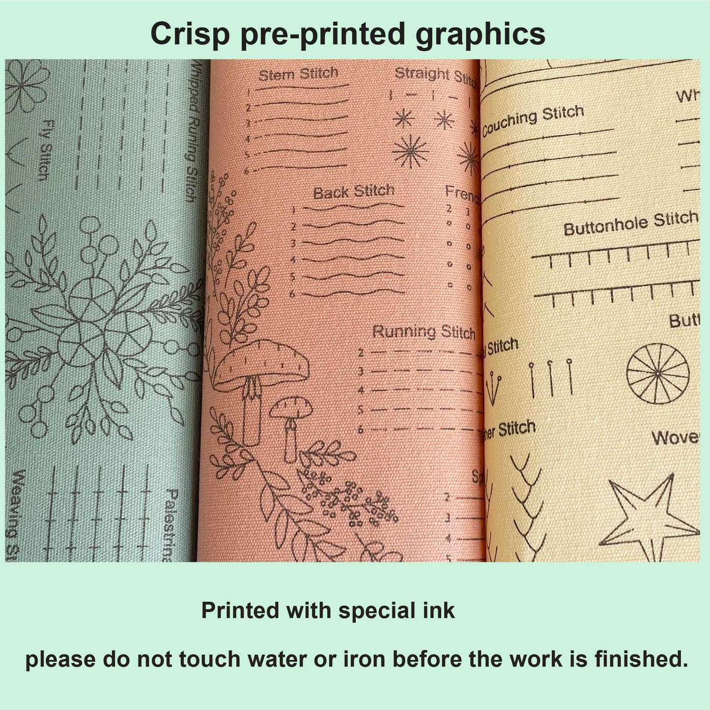 Myfilicity Embroidery Beginners Stitch Practice kit, 3 Embroidery Starter Kits, Learn 30 Different Stitching Techniques for Craft Enthusiasts to Hand-Stitch Fabric and Learn Embroidery Skills…