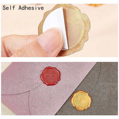 CRASPIRE 50pcs Tree of Life Wax Seal Stickers Silver Decoration Stickers Adhesive Envelope Sealing Stickers for Wedding Invitation Envelope Decor Birthday Party Craft Scrapbook DIY